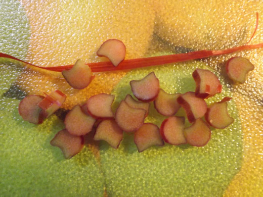Thinly Slice the Rhubarb
