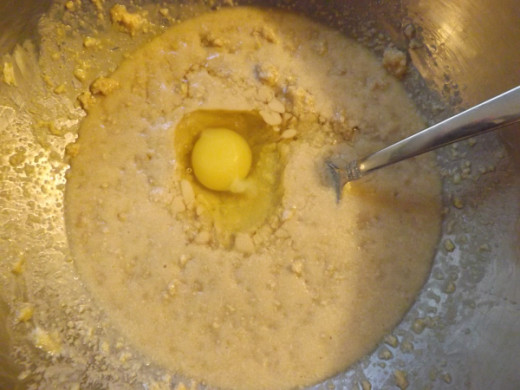 Mix the ingredients in order