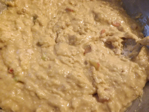 Mix in the flour.