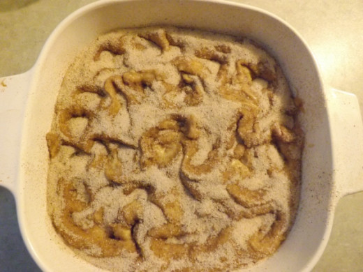 Swirl top with butter knife if desired.