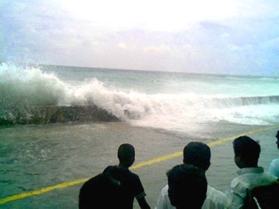  Sofwathulla Mohamed took this photo from his apartment which was entirely washed out by the tsunami that struck Male.