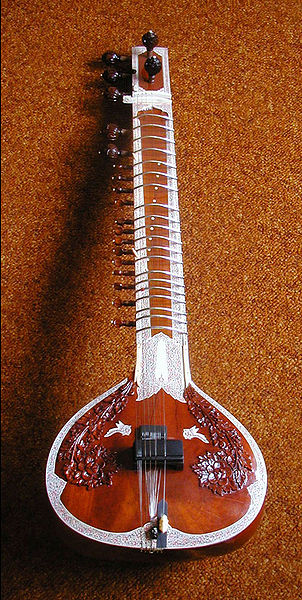 Photo of a typical Sitar