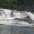 The power of nature in a waterfall. The power of nature in a waterfall.