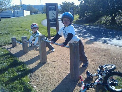Exercise Paths are fun for the whole family 