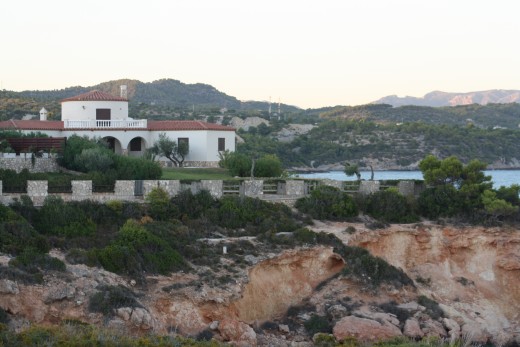 View from Les Oliveres Hotel Resort & Spa, El Perello, Spain  - house for rent