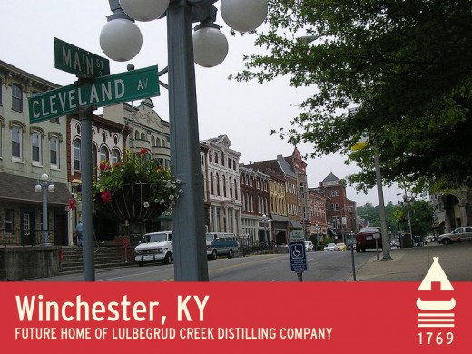 Downtown Winchester, KY; the proposed site of Lulbegrud Creek Distilling Company, LLC™