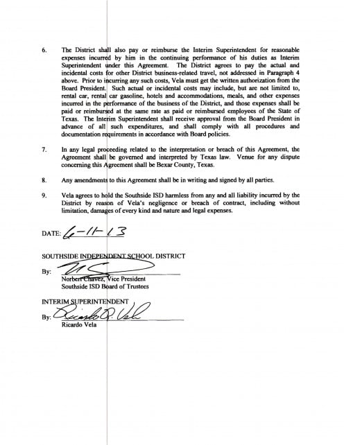 Page 2: Contract, Ricardo R. Vela