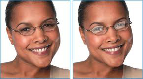 Anti reflective coating for cosmetically appealing glasses