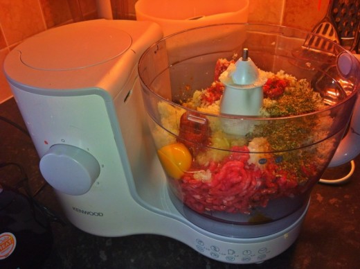 Put all ingredients into the food processor