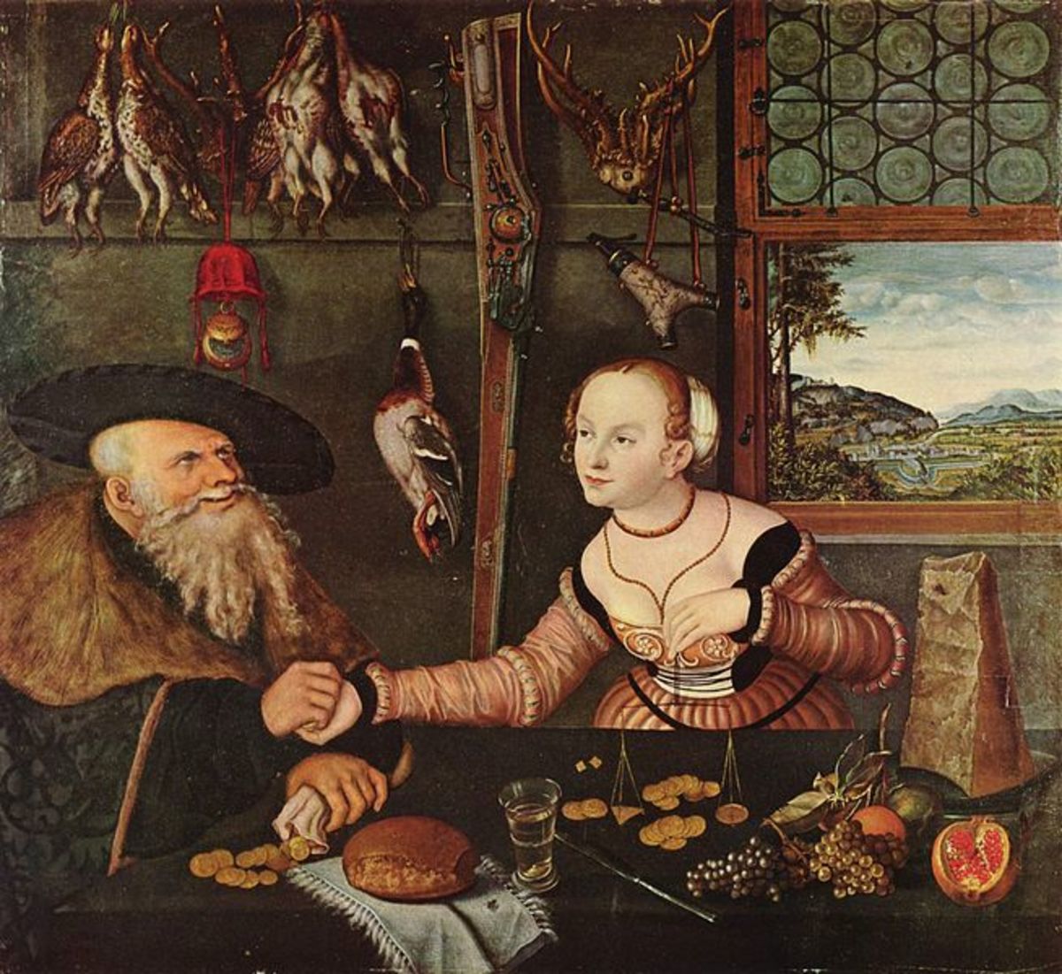 "The Ill-matched Couple" by Lucas Cranach the Elder. 1532
