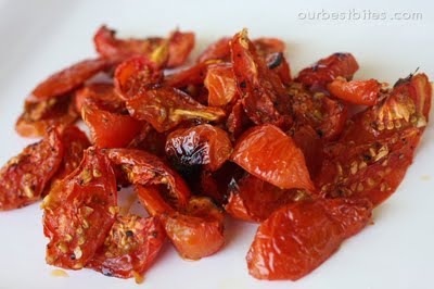 Oven roasted tomatoes is something I can eat right out of the oven but if you really want your salsa to pop with flavor then you have to add roasted tomatoes