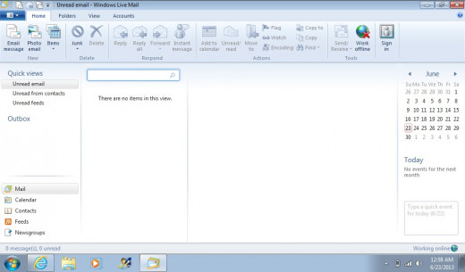 Windows Live Home Screen