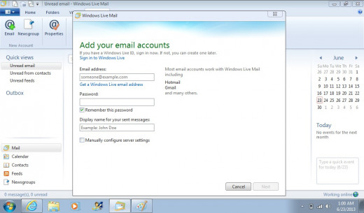 Enter your Gmail screen name and password.