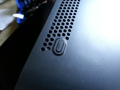 Rubber foot hides a tab