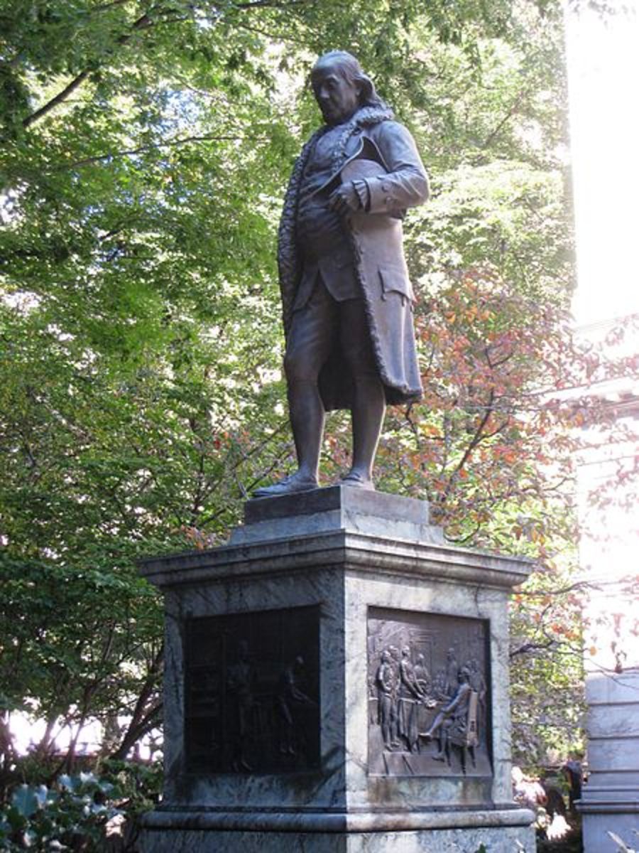 Benjamin Franklin Statue in Boston