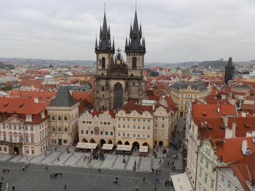 Awesome view of Prague's Old Town Square...