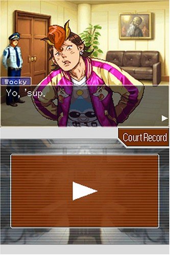 Apollo Justice: Ace Attorney. A scene from the NDS game