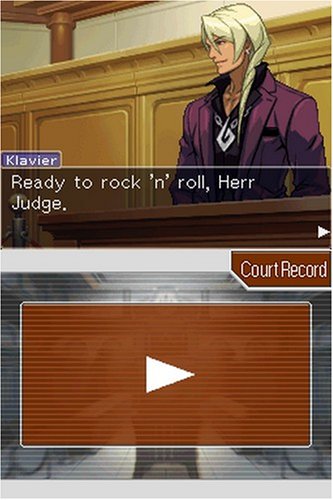 Apollo Justice: Ace Attorney. A scene from the NDS game