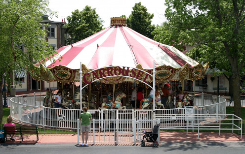 The carousel at Adventureland