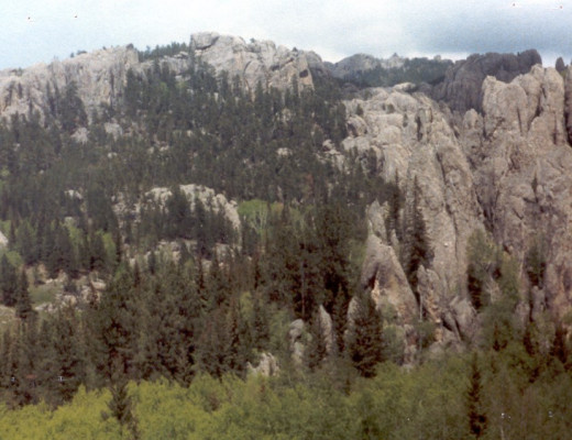Harney Peak, South Dakota in the right background. 