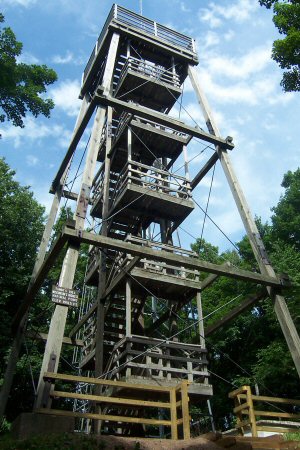 The lookout tower on Timms Hill, Wisconsin.