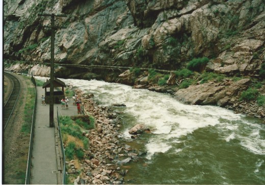 At the bottom of the gorge