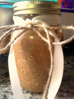 3 cups of almonds will fill up a standard 24 Oz mason jar. Tie a cute ribbon around it and you have a great gift!