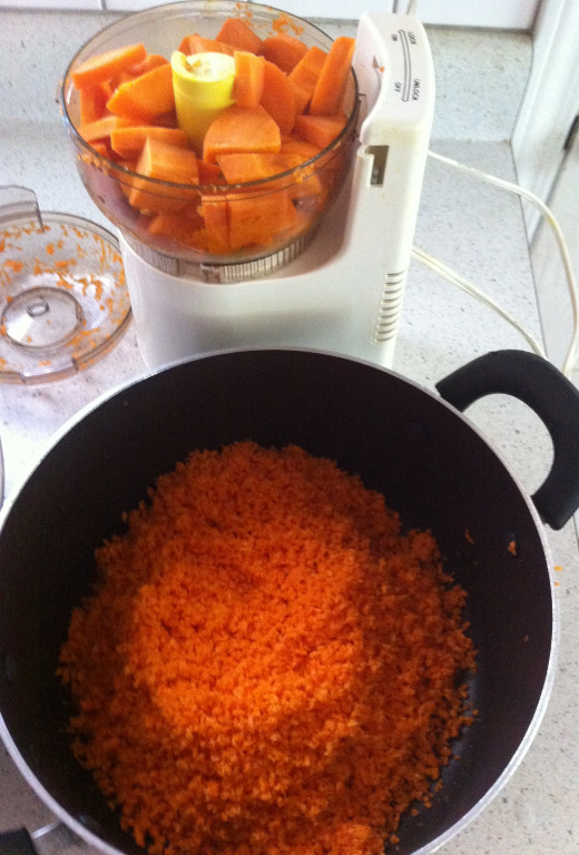 Food Processors to finely grate carrots