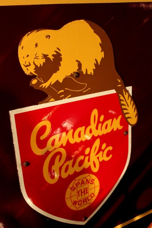 The old logo of the Canadian Pacific Railway