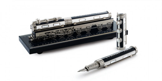 S.T. Dupont Orient Express Diamond Collection Writing Kit