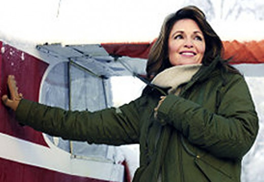 Here's Mrs. Palin without her glasses.