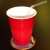 Red Plastic cup.