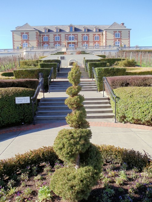 At Domaine Carneros Vineyards & Winery in Sonoma County.