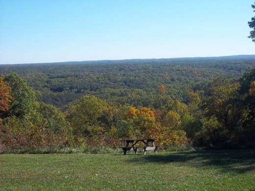 A view from one of the vistas in Brown County State Park