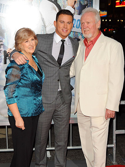 Channing with his parents...