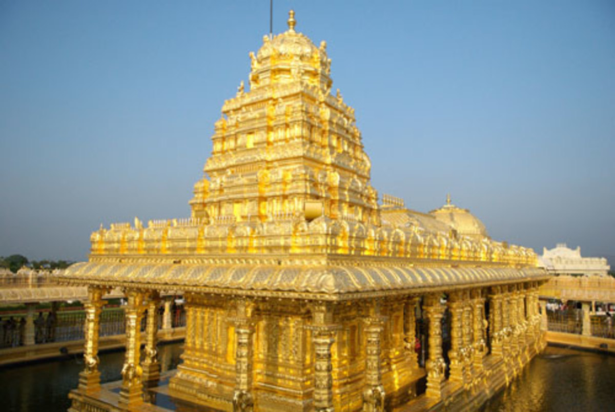 The Golden Temple, Vellore (a modern temple and made of gold)