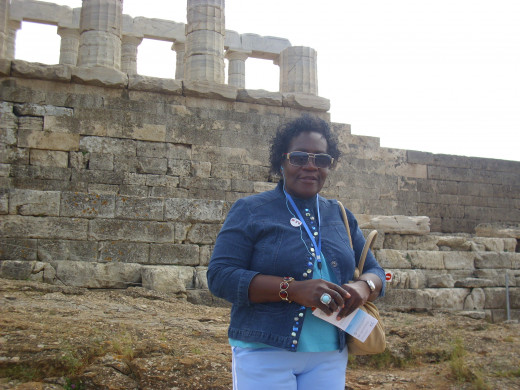 That's me in front of the temple of Poseidon