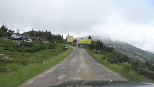 The road to Pashupati Market from Mirik