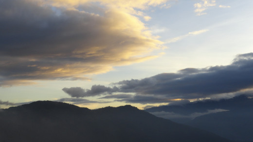 Shaded sky of Darjeeling