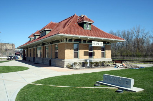 The Wysor Street Depot in Muncie contains the offices for the Cardinal Greenway