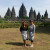 With the prambanan temple compound in the background. :) With the prambanan temple compound in the background. :)