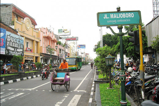 Malioboro Street is a busy street a any shopaholic will love.  3