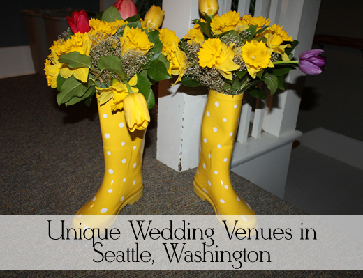 You may need some rain boots for your Seattle wedding. Image edited by the author.