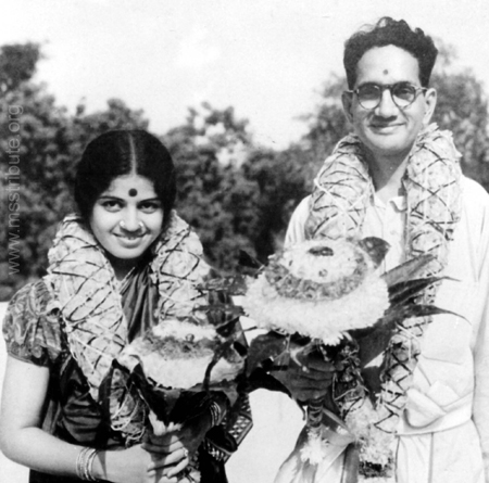 Marriage photo of M. S. Subbulakshmi