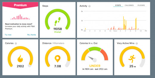 My fitbit dashboard 
