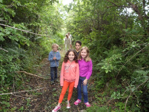 Our grandchildren on the Celtic Dragon Trail