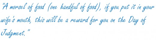 Feeding someone is an act of worship