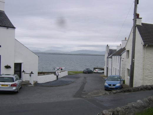 Loch Indaal from the A847 road which runs through Port Charlotte