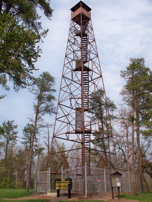 The Fire Tower at Ouabache State Park