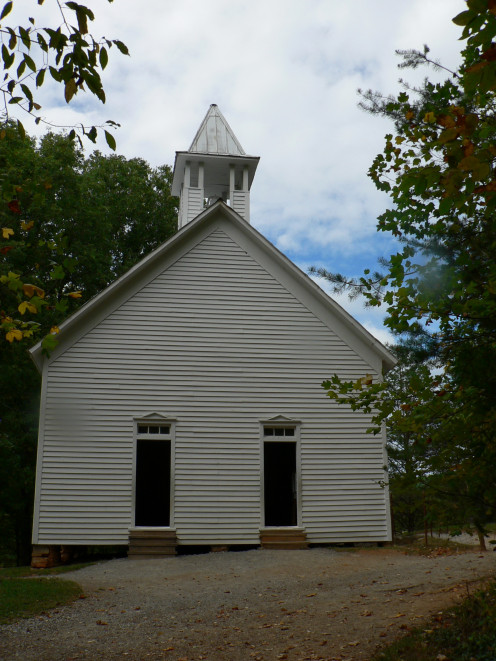 A church in the Smokie Mountains of Tennessee! 